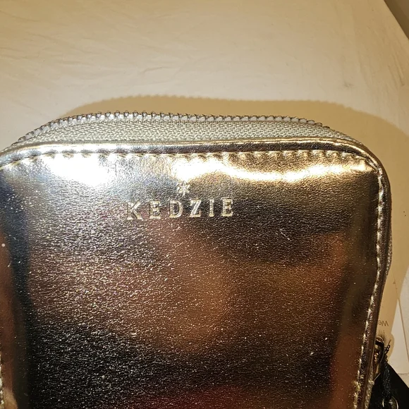 Kedzie Gold Zip Around Wallet - Picture 3 of 10